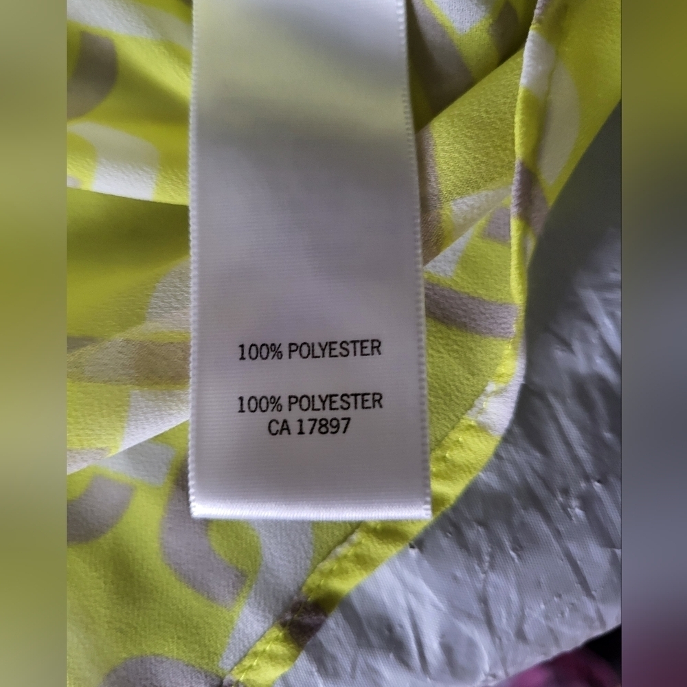 Yellow Ruffle Front Women's Blouse - Picture 4 of 4